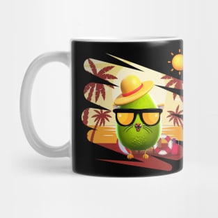 Funny Summer Avocato Cat Avocado Vegan And Cat Lover Kitten Mug